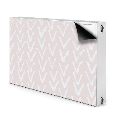 Magnetische radiatormat V lichtroze