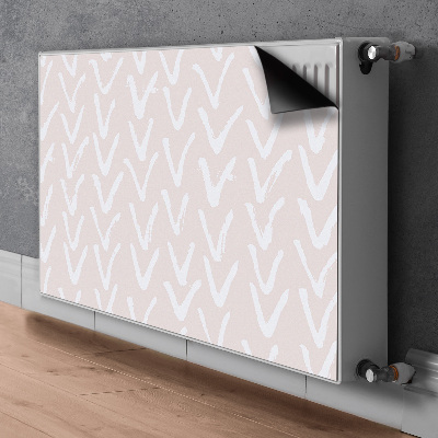 Magnetische radiatormat V lichtroze