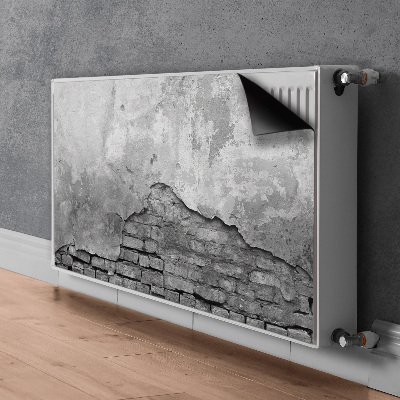 Magnetische radiatormat Oude muur