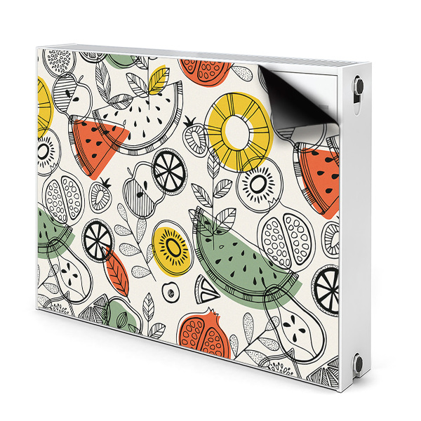 Magnetische bedrukte mat Fruitcontouren