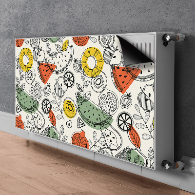 Magnetische bedrukte mat Fruitcontouren