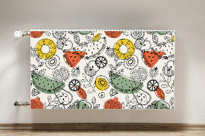Magnetische bedrukte mat Fruitcontouren