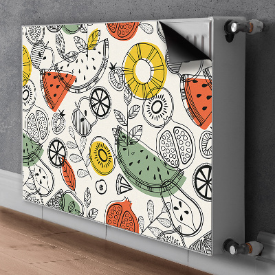 Magnetische bedrukte mat Fruitcontouren