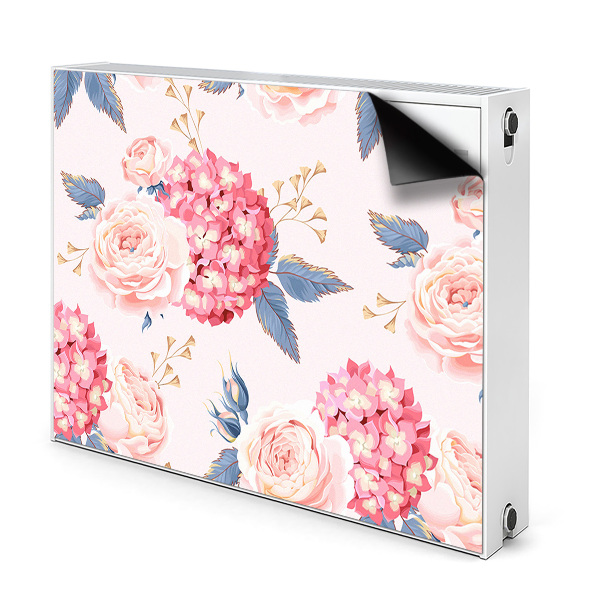 Decoratieve radiatormat Hortensia's