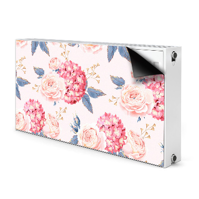 Decoratieve radiatormat Hortensia's