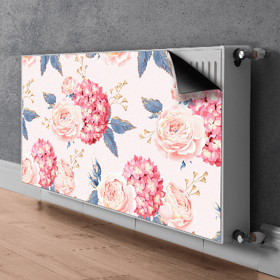 Decoratieve radiatormat Hortensia's