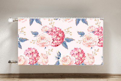 Decoratieve radiatormat Hortensia's