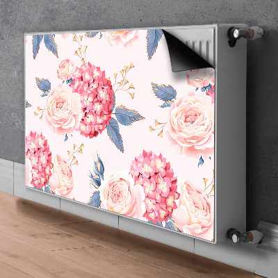 Decoratieve radiatormat Hortensia's
