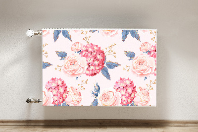 Decoratieve radiatormat Hortensia's