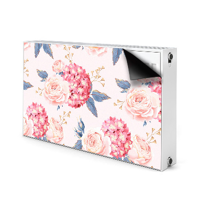 Decoratieve radiatormat Hortensia's
