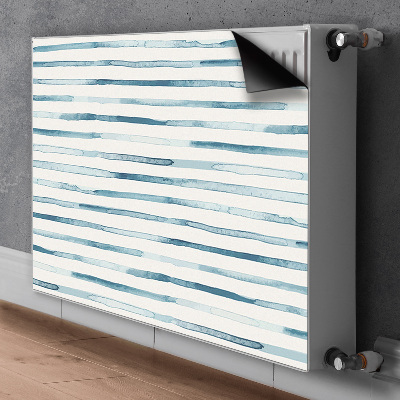 Magnetische mat voor de radiator Blauwe lijnen