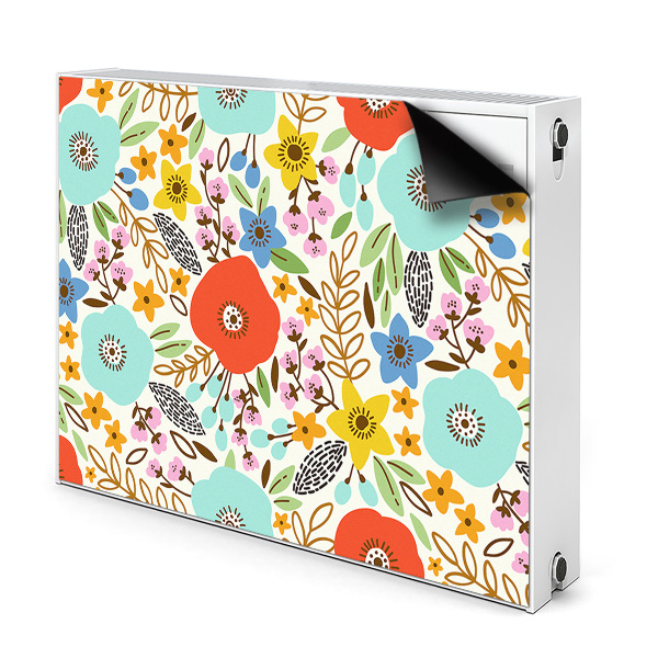 Magnetische bedrukte mat Weide bloemen