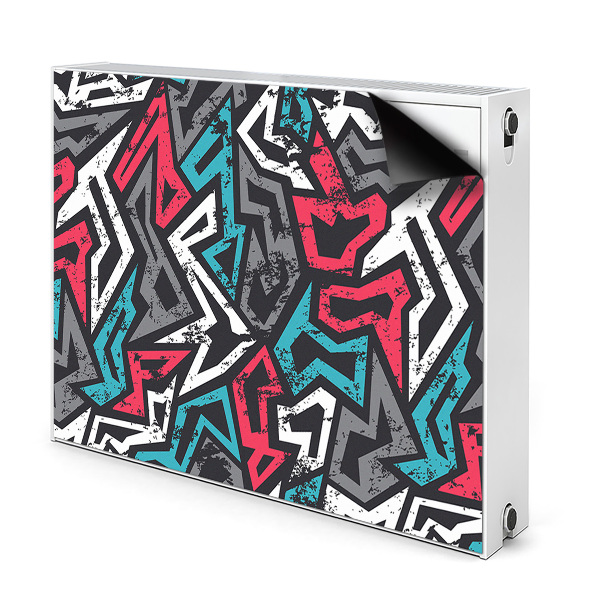 Decoratieve radiatormat Graffiti