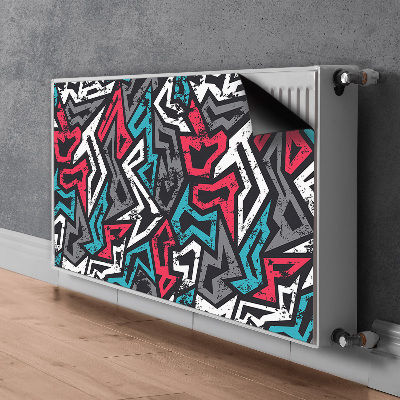Decoratieve radiatormat Graffiti