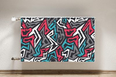 Decoratieve radiatormat Graffiti