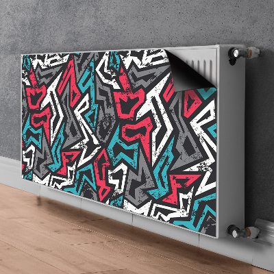 Decoratieve radiatormat Graffiti