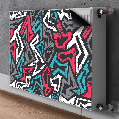 Decoratieve radiatormat Graffiti