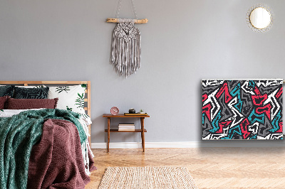 Decoratieve radiatormat Graffiti