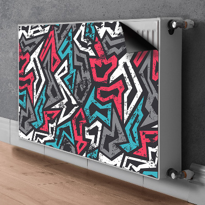 Decoratieve radiatormat Graffiti