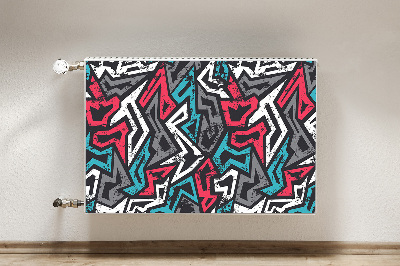 Decoratieve radiatormat Graffiti