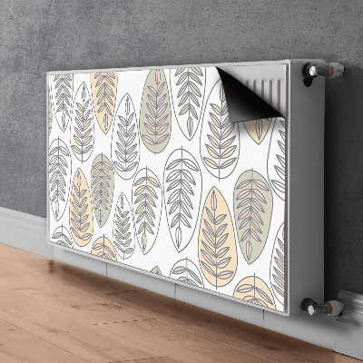 Magnetische bedrukte mat Grafische bladeren