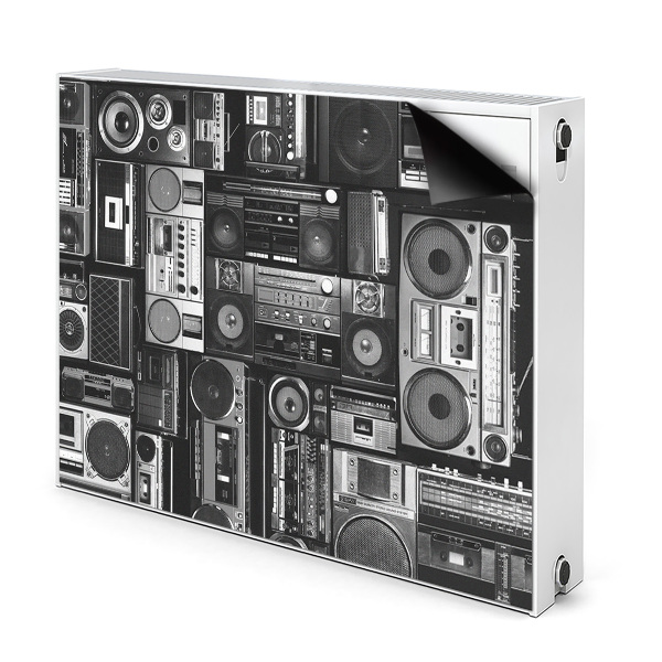 Magnetische mat voor de radiator Old school boombox