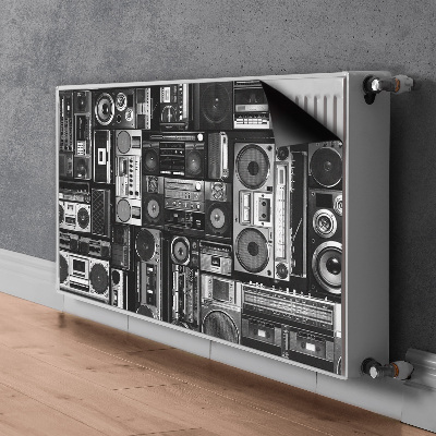 Magnetische mat voor de radiator Old school boombox