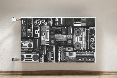 Magnetische mat voor de radiator Old school boombox