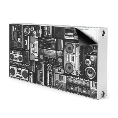 Magnetische mat voor de radiator Old school boombox