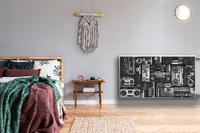 Magnetische mat voor de radiator Old school boombox
