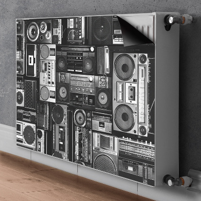 Magnetische mat voor de radiator Old school boombox
