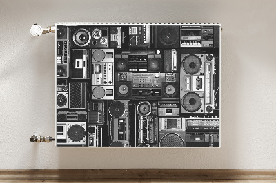 Magnetische mat voor de radiator Old school boombox