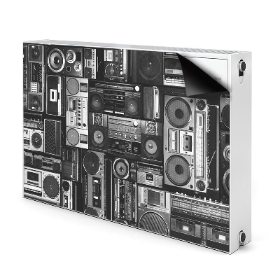 Magnetische mat voor de radiator Old school boombox