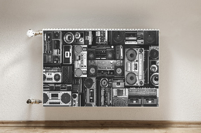 Magnetische mat voor de radiator Old school boombox