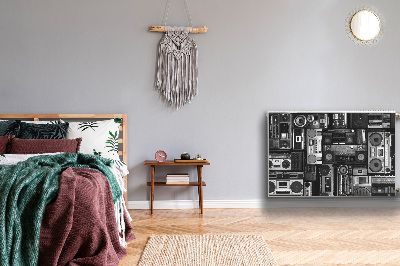 Magnetische mat voor de radiator Old school boombox