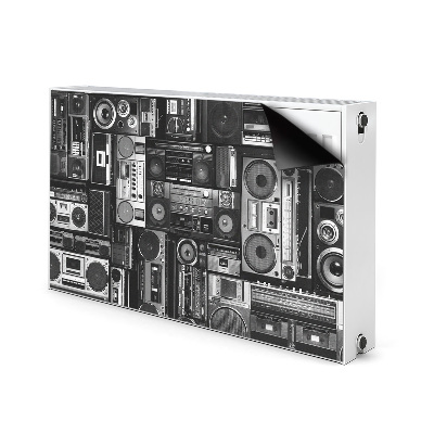 Magnetische mat voor de radiator Old school boombox