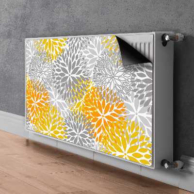 Decoratieve radiatormat Chrysanthemums