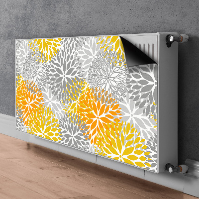 Decoratieve radiatormat Chrysanthemums