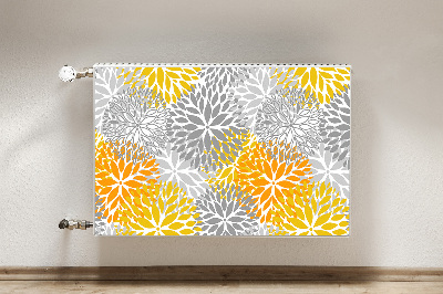 Decoratieve radiatormat Chrysanthemums