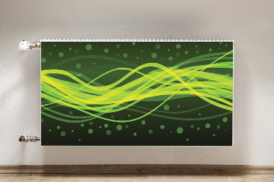 Decoratieve radiatormagneet Groene strepen