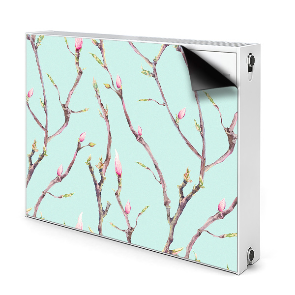 Decoratieve radiatormat Takken en donuts