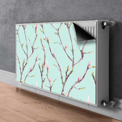Decoratieve radiatormat Takken en donuts