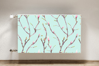Decoratieve radiatormat Takken en donuts
