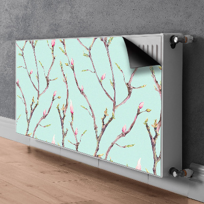 Decoratieve radiatormat Takken en donuts