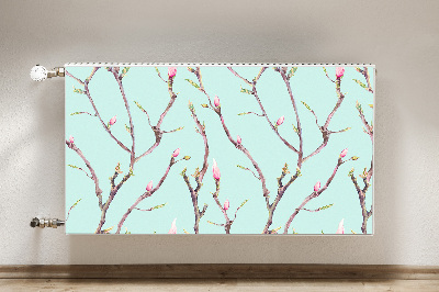 Decoratieve radiatormat Takken en donuts