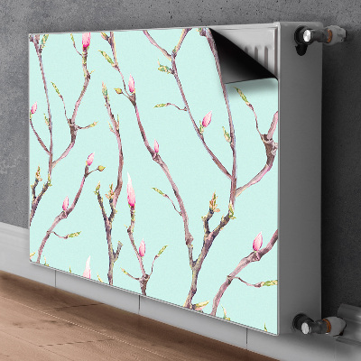 Decoratieve radiatormat Takken en donuts