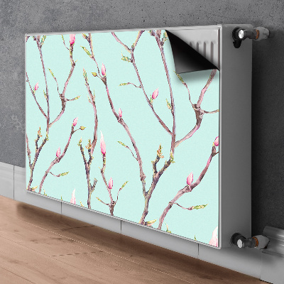 Decoratieve radiatormat Takken en donuts