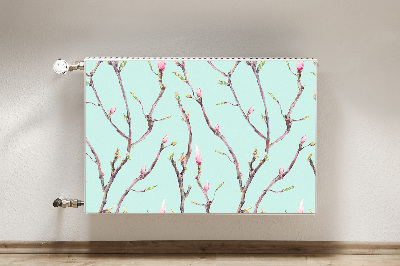 Decoratieve radiatormat Takken en donuts