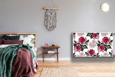 Magnetische mat voor de radiator Geschilderde rozen