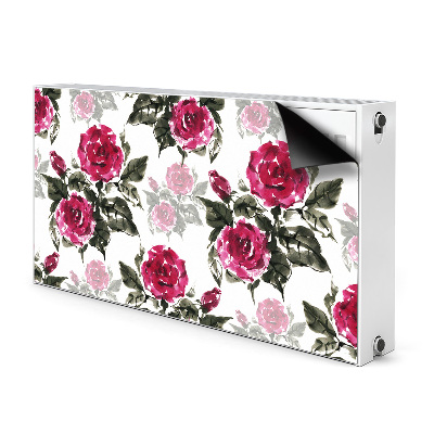 Magnetische mat voor de radiator Geschilderde rozen